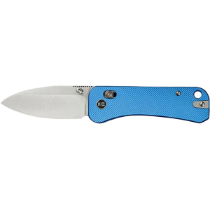 WE Knife Banter 2 Pocket Knife 2.87" Drop Point CPM S35VN Satin Blade Aluminum Handle Blue - We Knife