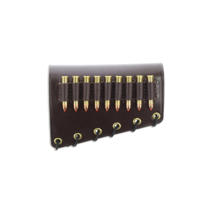 Galco Butt Cuff Stock Rifle Ammo Holder Right Hand 22 Hornet Leather Havana - Galco