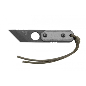 TOPS Knives ALRTXL Fixed Blade Knife 2.75" Chisel Point 1095 Black Traction Blade Linen Micarta Handle Black - Tops Knives