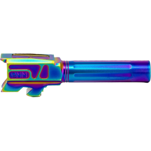 Faxon Match Series Barrel for Glock 43 Straight Fluted 9mm Luger 1 in 10" Twist Stainless Steel Chameleon PVD - Faxon