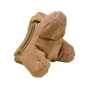 Cole-Tac Waxed Canvas Tricorne Shooting Rest Bag Coyote Brown - Cole-Tac