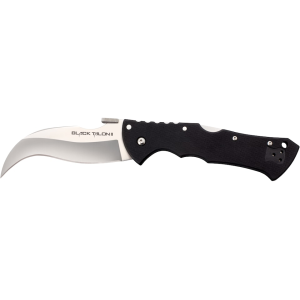 Cold Steel Black Talon II Pocket Knife 4" Reverse S CTS-XHP Polished Blade G-10 Handle Black - Cold Steel