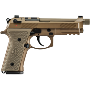 Beretta M9A4 G Centurion 9mm Luger Pistol 4.8" Threaded Barrel 18+1 Round Flat Dark Earth Slide Tan Grip Flat Dark Earth Frame