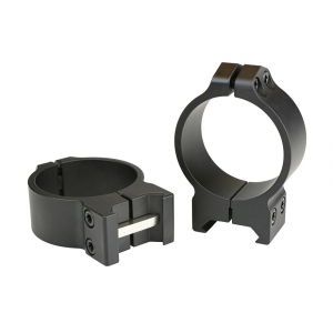 Warne 36mm Maxima Permanent-Attachable Weaver-Style Rings Matte Black Medium - Warne