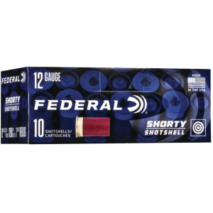 Federal Shorty Shotshell 12 Gauge Rifled Slug 1-3/4 1oz Case Of 100 (10 Boxes Of 10) eral Shorty Shotshell 12 Gauge Rifled Slug 1-3/4 1oz Case Of 100 (10 Boxes Of 10) Ammo