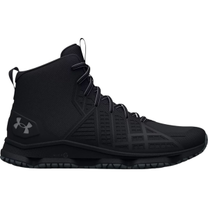Under Armour Men's Micro G Strikefast Mid Tactical Shoes Synthetic Black/Pitch Gray 10.5 D - Under Armour