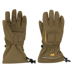Muddy Outdoors Men's Nucleus Heated Softshell Gloves Brown Clay Medium - Muddy Outdoors