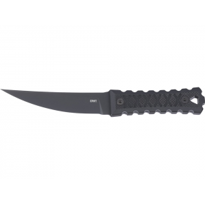 CRKT Hz4 Fixed Blade Knife 4.76" Drop Point SK-5 Black Titanium Nitride Blade G-10 Handle Black
