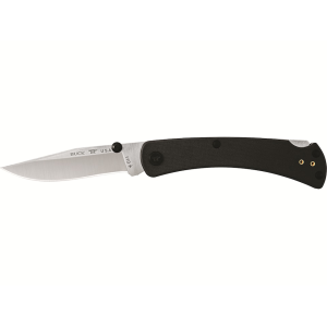 Buck Knives 110 Slim Pro TRX Pocket Knife 3.75" Clip Point CPM S30V Satin Blade G-10 Handle Black - Buck Knives