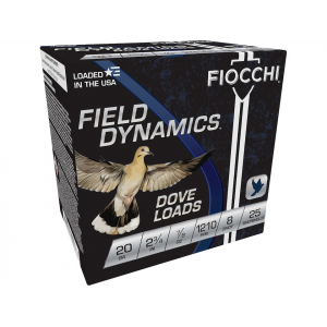 cchi Dove & Target Ammunition 20 Gauge 2-3/4 7/8 Oz #8 Shot Case Of 250 (10 Boxes Of 25) Ammo