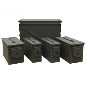 MidwayUSA Mil-Spec Ammo Can 5-Can Combo Pack 20mm, 50 and 30 Caliber