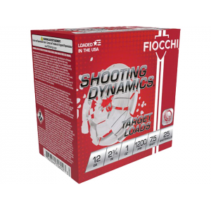 Fiocchi Shooting Dynamics 12 Gauge Ammo 2-3/4" #7-1/2 Lead Shot 1 oz Case of 250 (10 Boxes of 25) - Fiocchi