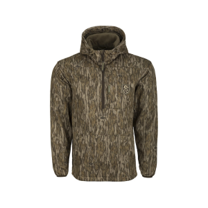 Drake Men's Non-Typical Endurance Quarter Zip Shirt Mossy Oak Bottomland Large - Drake