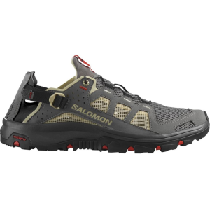 Salomon Techamphibian 5 Water Shoes Synthetic Pewter/Moth/Fiery Red Men's 13 D