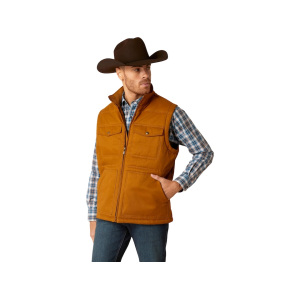 Ariat Men's Grizzly 2.0 Canvas Vest Chestnut 2XL - Ariat