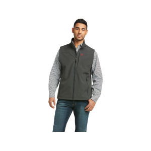 Ariat Men's Logo 2.0 Softshell Vest Charcoal/Americana XL - Ariat