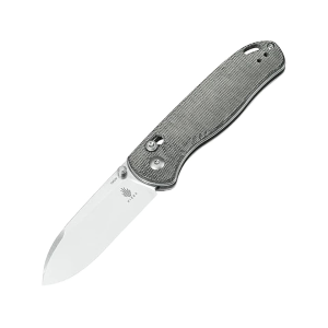 Kizer Drop Bear Pocket Knife 2.97" Drop Point 154CM Satin Blade Micarta Handle Gray - Kizer