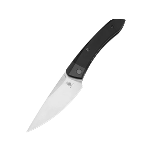 Kizer Momo Pocket Knife 4.25" Drop Point 154CM Satin Blade Aluminum Handle Black - Kizer