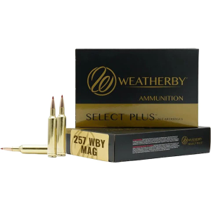 WEATHERBY Select Plus 257 WEATHERBY Magnum Ammo 115 Grain Nosler Ballistic Tip Polymer Tip Box Of 20