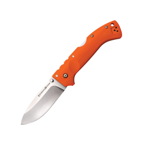 Cold Steel Ultimate Hunter Pocket Knife 3.5" Drop Point CPM S35VN Satin Blade G-10 Handle Orange
