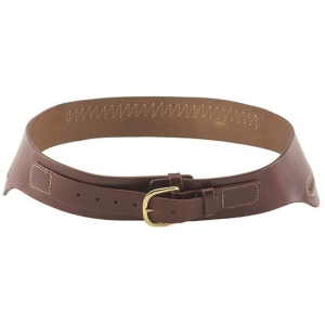 Triple K 111 Conquistador Double Holster Drop-Loop Cartridge Gun Belt 45 Caliber Leather Walnut Oil Medium 33" to 38"