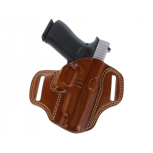 Galco Combat Master OWB Holster Right Hand Colt King Cobra, Colt Python, Ruger GP100, Smith & Wesson L Frame 586, Taurus 425 Tracker, Taurus 627 Tracker 4" Leather Tan - Galco