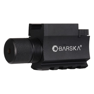 Barska GLX Laser Sight 5mW Green Laser with Integral Weaver-Style Mount and Momentary Switch Black - Barska