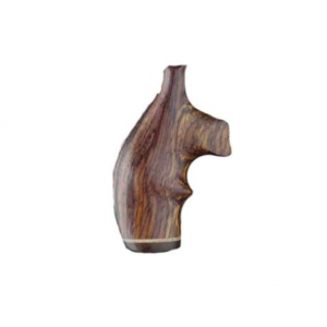 Hogue Fancy Hardwood Grips with Accent Stripe and Top Finger Groove S&W J-Frame Round Butt Cocobolo - Hogue