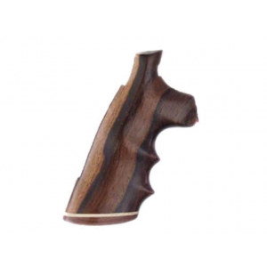 Hogue Fancy Hardwood Grips with Accent Stripe, Finger Grooves and Contrasting Butt Cap Colt Anaconda, King Cobra Rosewood - Hogue