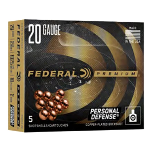 eral Premium Personal Defense Ammunition 20 Gauge 2-3/4 #2 Buckshot 10 Pellets Flitecontrol Wad Case Of 50 (10 Boxes Of 5) Ammo