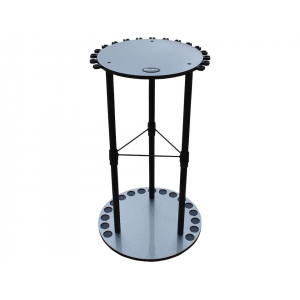 Rush Creek Creations 17 Round Spinning Rod Rack with Storage Capacity