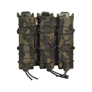 High Speed Gear Triple MOLLE Extended Pistol Shingle Magazine Pouch Nylon Multicam Black - High Speed Gear