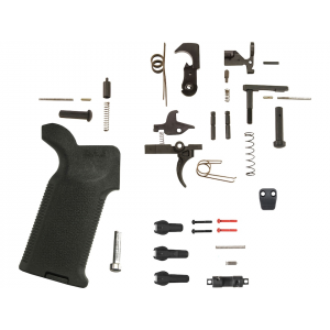AR-STONER Duty Lower Parts Kit with Magpul Magazine Release Button and MOE K2 Grip Black