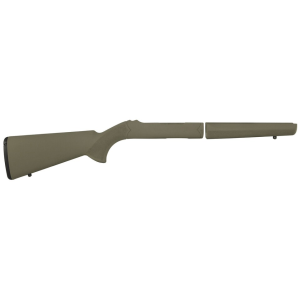 Hogue Rubber OverMolded Rifle Stock Ruger 10/22 Takedown Standard Barrel Channel Synthetic Olive Drab - Hogue