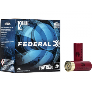 Federal Top Gun 12 Gauge Ammo 2-3/4" #7-1/2 Lead Shot 1-1/8 oz Case of 250 (10 Boxes of 25) - Federal Premium