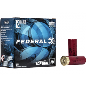 Federal Top Gun 12 Gauge Ammo 2-3/4" #8 Lead Shot 1 oz Case of 250 (10 Boxes of 25) - Federal Premium