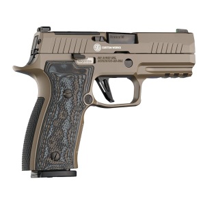 Hogue Extreme Series Grips for Sig P320 AXG Flat Panels Inverse Checkered G10 GMascus Gray - Hogue