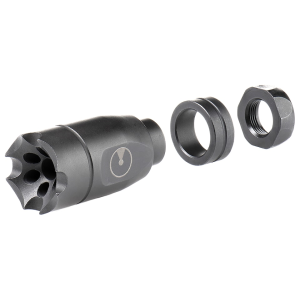 Ultradyne Athena Linear Compensator Muzzle Brake with Timing Nut 7.62mm 5/8"-24 Thread Stainless Steel Nitride
