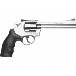 SMITH & Wesson Model 686 Plus 357 Magnum Revolver 6" Stainless Barrel 7 Round Black Grip