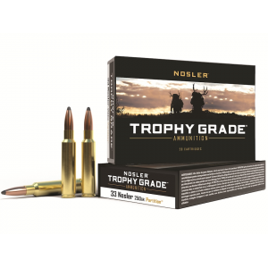ler Trophy Grade 33 Nosler 250 Grain Nosler Partition Jacketed Soft Point Box Of 20 Ammo