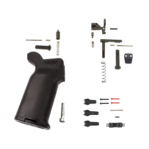 AR-STONER Duty Customizable Lower Parts Kit with Magpul Magazine Release Button and MOE K2+ Grip Black