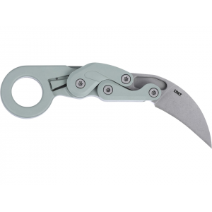 CRKT Provoke Pocket Knife 2.47" Hawkbill AUS-8 Stonewashed Blade Grivory Handle Green - Crkt