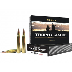 Nosler Trophy Grade 300 Remington Ultra Magnum Ammo 200 Grain Nosler AccuBond Polymer Tip Box of 20 - Nosler