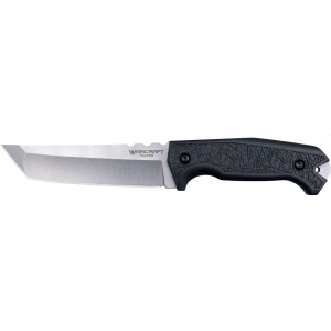 Cold Steel Medium Warcraft Fixed Blade Knife 5.5" Tanto Point 4034 Stonewashed Blade Glass Reinforced Nylon (GRN) Handle Black - Cold Steel