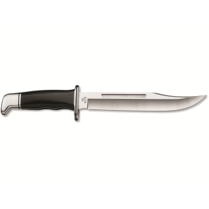 Buck Knives 120 General Fixed Blade Knife 7.375" Clip Point 420HC Satin Blade Phenolic Handle Black - Buck Knives