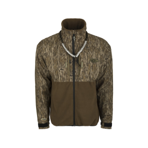 Drake Men's Guardian Flex Fleece Eqwader Full Zip Jacket Mossy Oak Bottomland XL