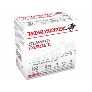 chester Super Target Heavy Target 12 Gauge 2-3/4 #8 Lead Shot 1-1/8 Oz Case Of 250 (10 Boxes Of 25) Ammo