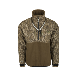 DRAKE Men's Guardian Flex Fleece Eqwader Quarter Zip Jacket Mossy Oak Bottomland XL