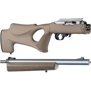 Hogue Rubber OverMolded Thumbhole Rifle Stock Ruger 10/22 Takedown .920" Barrel Channel Synthetic Flat Dark Earth - Hogue