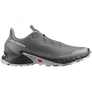 SALOMON Men's Alphacross 5 Hiking Shoes Synthetic Pewter/Black/Ghost Gray 8.5 D